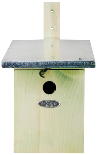 Nistkasten für Kohlmeisen - Vogelhaus aus FSC-zertifiziertem Kiefernholz mit Zinkdach, Ø 32 mm Einflugloch, 22 x 17,5 x 33 cm, Brutkasten für den Garten, wetterfest, nachhaltig Nistkasten für Kohlmeisen - Vogelhaus aus FSC-zertifiziertem Kiefernholz mit Zinkdach, Ø 32 mm Einflugloch, 22 x 17,5 x 33 cm, Brutkasten für den Garten, wetterfest, nachhaltig von degawo