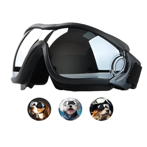dellyy Hundebrille für Mittelgroßer Hunde, Hunde Sonnenbrille UV Schutz, Verstellbare Hunde Sonnenbrille(Schwarz) dellyy Hundebrille für Mittelgroßer Hunde, Hunde Sonnenbrille UV Schutz, Verstellbare Hunde Sonnenbrille(Schwarz) von dellyy