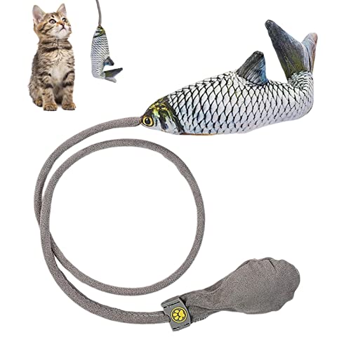 Cat Wand Teaser Spielzeug, Interaktive Catcher Teaser Wand für Kätzchen, Intellektuelle Kätzchen Künstliche Fisch & Pferdeschwanz Spielzeug, Lustige Indoor Haustiere Interaktive Übung Teaser Delr Cat Wand Teaser Spielzeug, Interaktive Catcher Teaser Wand für Kätzchen, Intellektuelle Kätzchen Künstliche Fisch & Pferdeschwanz Spielzeug, Lustige Indoor Haustiere Interaktive Übung Teaser Delr von delr