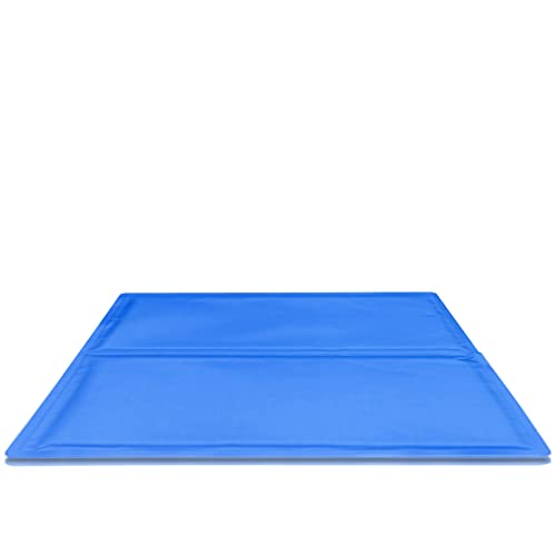 Eispad für Haustiere,Leichtes Haustier Ice Pad ohne Wasser Strom - Blau Doppelschicht Pressen Ice Pad Maschinenwaschbar Sommer Wiederverwendbares Trainingskissen für Hund Katze Delr Eispad für Haustiere,Leichtes Haustier Ice Pad ohne Wasser Strom - Blau Doppelschicht Pressen Ice Pad Maschinenwaschbar Sommer Wiederverwendbares Trainingskissen für Hund Katze Delr von delr