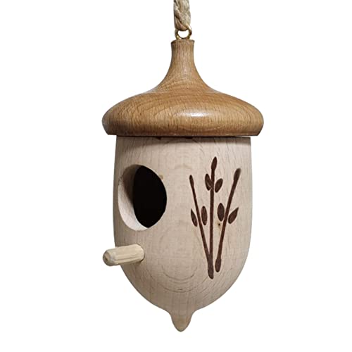 Kolibrihaus,Vogelnest für draußen hängend - Sparrow Swinging Pet Hütte, Vogelhäuschen für Gartenfenster Terrasse Outdoor Home Delr von delr