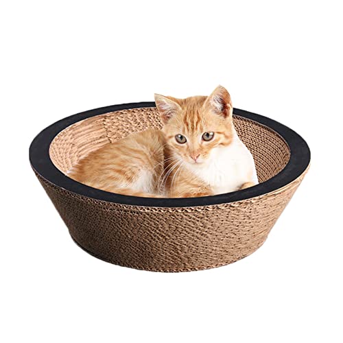 Kratzbrett für Katzen aus Karton | Kratzbrett aus Pappe wendbar aus Schüssel mit Katze | Kratzbrett aus Karton für Katzen, Kratzbrett für Haustiere, die spielen, Delr Kratzbrett für Katzen aus Karton | Kratzbrett aus Pappe wendbar aus Schüssel mit Katze | Kratzbrett aus Karton für Katzen, Kratzbrett für Haustiere, die spielen, Delr von delr