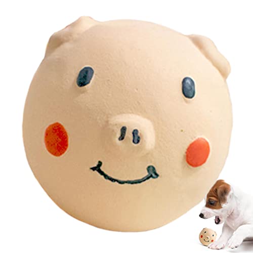 Quietschendes Spielzeug für kleine Hunde | Welpen Spielzeug Ball Schwein Form - Kauspielzeug für Haustiere für durchgehende Zähne, interaktives Trainingsspielzeug für kleine, mittlere und große Delr Quietschendes Spielzeug für kleine Hunde | Welpen Spielzeug Ball Schwein Form - Kauspielzeug für Haustiere für durchgehende Zähne, interaktives Trainingsspielzeug für kleine, mittlere und große Delr von delr