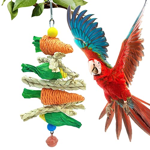 Sittich Spielzeug | Kauspielzeug für Vögel mit hängender Glocke - Sittich Natürliche Holzspielzeug Papagei Hängen Spielzeug Vogel Barsch Stand Für Kleine Vogel Conure Nymphensittich Delr Sittich Spielzeug | Kauspielzeug für Vögel mit hängender Glocke - Sittich Natürliche Holzspielzeug Papagei Hängen Spielzeug Vogel Barsch Stand Für Kleine Vogel Conure Nymphensittich Delr von delr