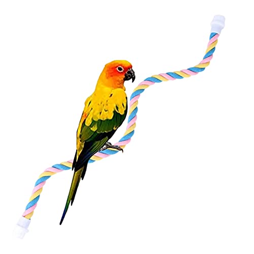 Vogel Seil Papagei Schaukel Spielzeug,Papageienspielzeug Seil Bungee Vogelspielzeug - Perfekt für Papageien, Sittiche, Aras, Sittiche und andere kleine Vögel. Delr Vogel Seil Papagei Schaukel Spielzeug,Papageienspielzeug Seil Bungee Vogelspielzeug - Perfekt für Papageien, Sittiche, Aras, Sittiche und andere kleine Vögel. Delr von delr