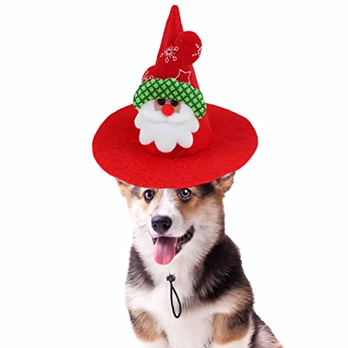 Weihnachtsmann-Katzenhut,Plüsch-Weihnachtsmütze für Haustiere im Weihnachtsstil | Katzenhut verstellbares elastisches Band für Katzen Kleine Hunde Welpen Delr Weihnachtsmann-Katzenhut,Plüsch-Weihnachtsmütze für Haustiere im Weihnachtsstil | Katzenhut verstellbares elastisches Band für Katzen Kleine Hunde Welpen Delr von delr
