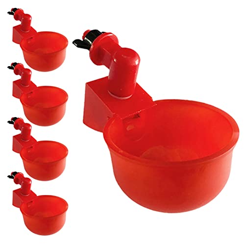 delr 2 Hähnchen für Wasser, automatische Hühnertränke, 5 Stück, für Geflügel, Geflügel, Geflügel, Geflügeltränke von delr