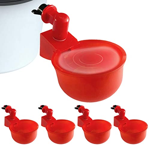 delr 5 Hähnchen für Wasser, automatische Hühnertränke, 5 Stück für Geflügel, Tränke für Hühner von delr