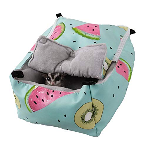 delr Haustier Winter Warm Indien Kaninchen Igel Bett Hängende Höhle Käfig Zubehör Eichhörnchen Hamster von delr