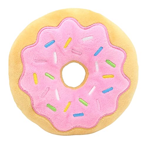 delr Hundespielzeug aus Plüsch, Donut gefüllt, Donut für Hunde, quietschendes Spielzeug in Donut-Form für Welpen, quietschendes Kauspielzeug für Haustiere delr Hundespielzeug aus Plüsch, Donut gefüllt, Donut für Hunde, quietschendes Spielzeug in Donut-Form für Welpen, quietschendes Kauspielzeug für Haustiere von delr