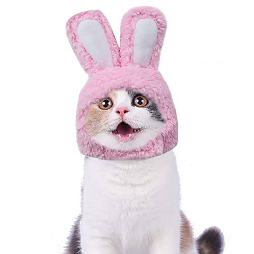 delr Kaninchen-Katzen-Hut, Ostern süßes Kostüm Hase Hase Hut mit Ohren für Katzen, Weiches Tierkopf-Accessoire für Gastgeschenke, Geburtstagsgeschenke delr Kaninchen-Katzen-Hut, Ostern süßes Kostüm Hase Hase Hut mit Ohren für Katzen, Weiches Tierkopf-Accessoire für Gastgeschenke, Geburtstagsgeschenke von delr
