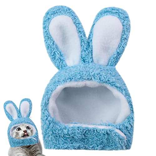 delr Kaninchen-Katzen-Hut,Ostern süßes Kostüm Hase Hase Hut mit Ohren für Katzen - Bequemer Häschen-Form-Cosplay-Feiertags-Haustier-Kopfschmuck für Hunde, Katzen, Welpen delr Kaninchen-Katzen-Hut,Ostern süßes Kostüm Hase Hase Hut mit Ohren für Katzen - Bequemer Häschen-Form-Cosplay-Feiertags-Haustier-Kopfschmuck für Hunde, Katzen, Welpen von delr