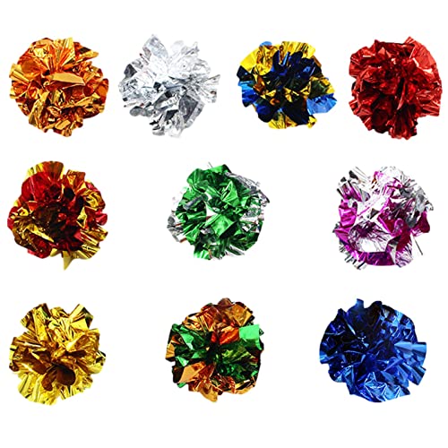 delr Katze-Crinkle-Ball | lustiges Kätzchen-Spielzeug,Shiny Kitten Toys Crinkle Balls Leichtes interaktives Katzenspielzeug für Indoor-Katzen Spiel- und Übungs-Glitzerbälle delr Katze-Crinkle-Ball | lustiges Kätzchen-Spielzeug,Shiny Kitten Toys Crinkle Balls Leichtes interaktives Katzenspielzeug für Indoor-Katzen Spiel- und Übungs-Glitzerbälle von delr