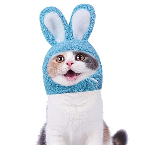 delr Osterhasenhut für Katzen | niedliches Osterhasenkostüm, Hasenhut mit Ohren für Katzen | weiches Tierkopfzubehör für Partygeschenke, Weihnachtsgeschenke delr Osterhasenhut für Katzen | niedliches Osterhasenkostüm, Hasenhut mit Ohren für Katzen | weiches Tierkopfzubehör für Partygeschenke, Weihnachtsgeschenke von delr