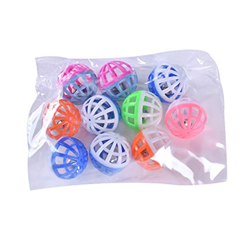 delr Stücke Haustier Katze Spielzeug Glocke Ball Pet Papagei Spielzeug Bunte Vogel Glocke Ball Bunte Ball Spielzeug Mit Kleine Glocke von delr