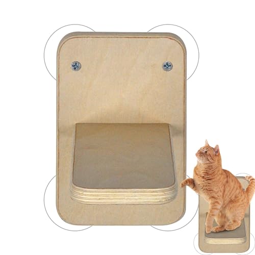 Katzen-Fenstersitzstange, Wandmontage, Katzenregal, Bett, Holz, Katzen-Sitzstange, Fenstersitz mit starken Saugnäpfen, platzsparend, Fenstermontage, Katzensitz für Indoor-Katzen, Sonnenbaden Katzen-Fenstersitzstange, Wandmontage, Katzenregal, Bett, Holz, Katzen-Sitzstange, Fenstersitz mit starken Saugnäpfen, platzsparend, Fenstermontage, Katzensitz für Indoor-Katzen, Sonnenbaden von demaxiyad