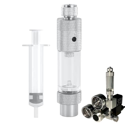 demaxiyad CO2-Regler Blasenzähler, CO2-Blasenzähler mit Einzelkopf, CO2-Diffusor für Aquariumpflanzen, Aquarien, bepflanztes Aquarium von demaxiyad