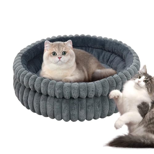 demaxiyad Hundekissen in Donut-Form für Katzen – 50 cm, rund, waschbar, Anti-Stress, für Tiere – beruhigende Sofa- , drinnen und draußen von demaxiyad