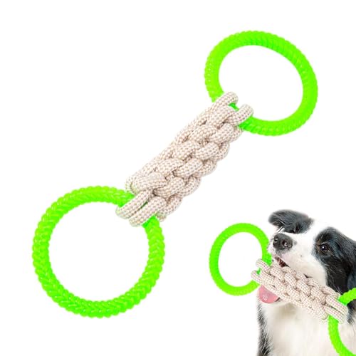 demaxiyad Hundezerrseil, Hundezerrspielzeug - Tauziehseil mit Doppelringen - Starkes Seil-Hundespielzeug, wiederverwendbarer Welpen-Beißring, lustiges interaktives Hundespielzeug für Welpen im Innen- demaxiyad Hundezerrseil, Hundezerrspielzeug - Tauziehseil mit Doppelringen - Starkes Seil-Hundespielzeug, wiederverwendbarer Welpen-Beißring, lustiges interaktives Hundespielzeug für Welpen im Innen- von demaxiyad