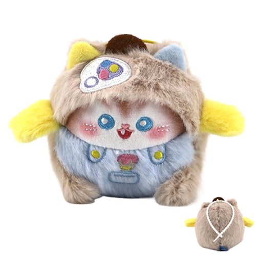 demaxiyad Kätzchen-Anhänger aus Plüsch, Katzenspielzeug, multifunktional, Plüschspielzeug für Katzen, Plüschspielzeug mit Geräuschen, mit Duft für, von demaxiyad
