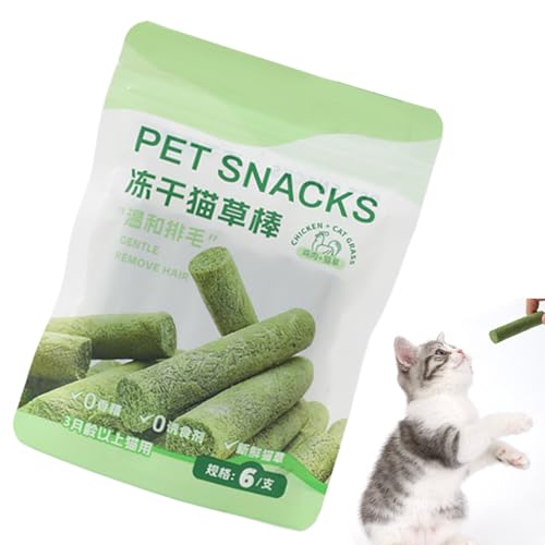 demaxiyad Katzengras -Leckereien, Katzengrasstangen, Essbares Snack Kätzchen Kaut Spielzeug, Hühnchengeschmack von demaxiyad