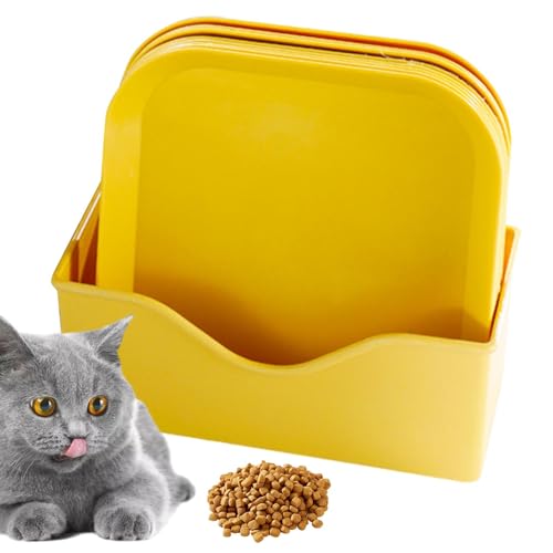 demaxiyad Katzenteller – quadratisches Futternapf-Set, bunter Katzennapf, kleine flache Futternäpfe für kleine Hunde, Kätzchen, Indoor-Katzen demaxiyad Katzenteller – quadratisches Futternapf-Set, bunter Katzennapf, kleine flache Futternäpfe für kleine Hunde, Kätzchen, Indoor-Katzen von demaxiyad