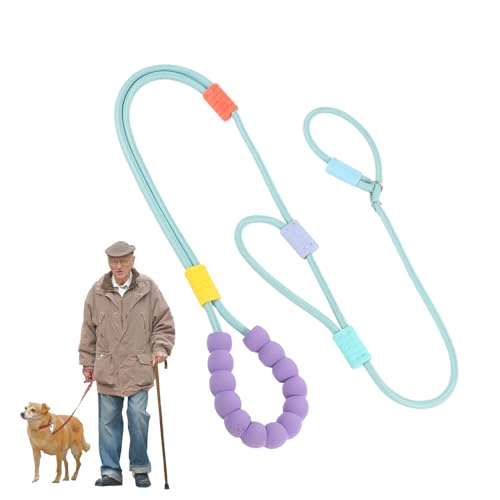 demaxiyad Lange Leine für Hunde, verstellbare Leine aus Seil – verstärktes Geschirr, gepolstert, sicheres Design, für Wandern, Camping, Training von demaxiyad