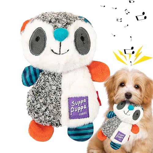 demaxiyad Plüsch-Quietschspielzeug für Hunde, Quietschspielzeug für kleine Hunde, Süßes Tier-Kauspielzeug für Hunde, Interaktives Apportierspiel, Hundespielzeug für kleine und mittelgroße Hunde von demaxiyad