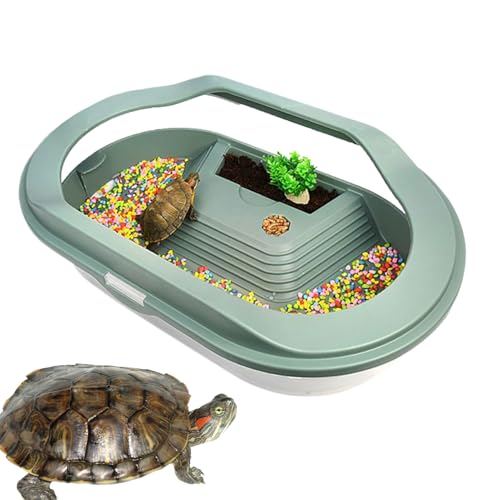 demaxiyad Schildkrötenhabitat - Wasserschildkröten Terrarium | Sonnenplatz Brutbereich Klare Abdeckung Bodensumpf Lebensraum für Landkrabben Geckos Kleine Reptilien demaxiyad Schildkrötenhabitat - Wasserschildkröten Terrarium | Sonnenplatz Brutbereich Klare Abdeckung Bodensumpf Lebensraum für Landkrabben Geckos Kleine Reptilien von demaxiyad