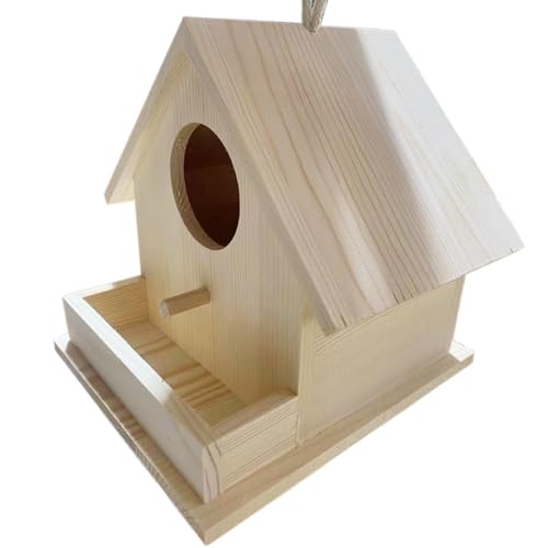 demaxiyad Vogelnest für draußen, hangbares Vogelhaus, Hölzerne Vogelheilerkasten mit Pole, Haustierhaus für Kolibris Kardinal Wildvögel, Außendekoration für den Gartenhof im Patio demaxiyad Vogelnest für draußen, hangbares Vogelhaus, Hölzerne Vogelheilerkasten mit Pole, Haustierhaus für Kolibris Kardinal Wildvögel, Außendekoration für den Gartenhof im Patio von demaxiyad