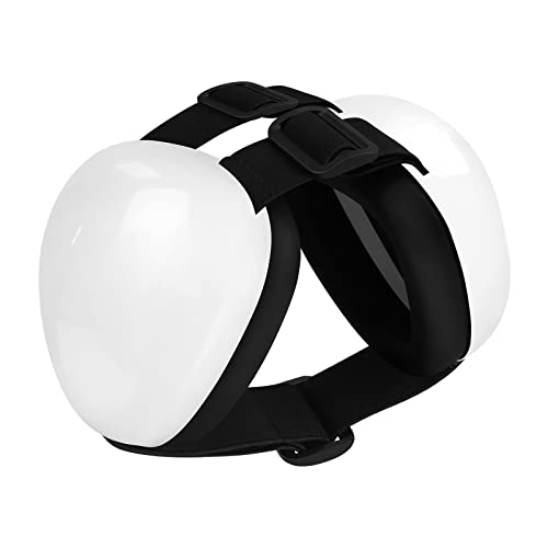 derYEP Hunde-Ohrenschützer für Gehörschutz, 29 dB NRR Ohrenschützer, Lärmschutz (Medium, Weiß) von derYEP