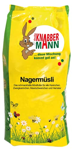 deuka Nagermüsli | Knabbermann Müslifutter 5 kg | Ergänzungsfuttermittel für Kaninchen, Meerschweinchen und Nager | leicht verdaulich | extra Vitamin C von deuka