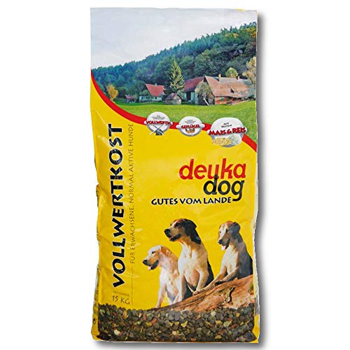 Deuka Dog Vollwertkost 15kg Hundefutter Hundenahrung Flockenfutter Trockenfutter von deuka