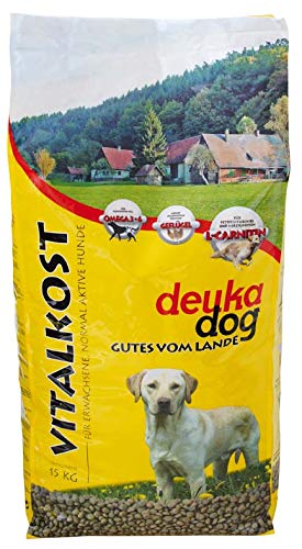 TOP Deuka Dog Vitalkost 2 x 15 kg ausgewogene Vollnahrung für Erwachsene normal aktive Hunde von deuka