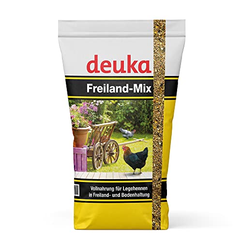 deuka Freiland-Mix 10 kg | Hühnerfutter | Abwechslungsreiches Alleinfutter | Vollnahrung für Legehennen | Freiland- und Bodenhaltung | Alleinfuttermittel von deuka