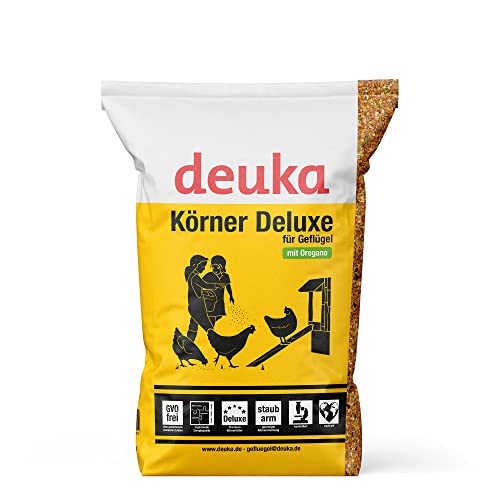 deuka Körner Deluxe | Geflügel Premiumkörnermischung | mit Oregano | Geflügelfutter | Ergänzungsfuttermittel für Geflügel | stärkt das Immunsystem (5 kg) von deuka