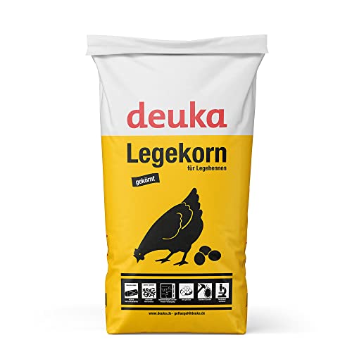 deuka Legekorn | gekörnt 5 x 5 kg | Nährstoffreich | Kombifutter zur Legehennenfütterung | Legehennenfutter | Ergänzungsfuttermittel für Legehennen von deuka