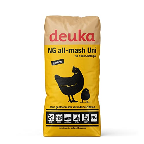deuka NG All-mash Uni gekörnt | 25 kg | Universalfutter für Geflügelmischbestände | Aufzuchtfutter Geflügel | Erhaltungsfutter Küken | Reifefutter Geflügel von deuka