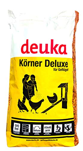 Deuka Premium Körnerfutter de Luxe 15 kg mit Oregano Hühnerfutter Geflügelfutter Wachtelfutter von deuka