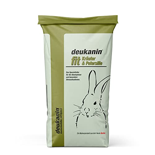 deukanin fit Kräuter & Petersilie 25 kg | Kaninchenfutter | Starterfutter für Junge Kaninchen, Meerschweinchen und Chinchillas | Ergänzungsfuttermittel von deuka