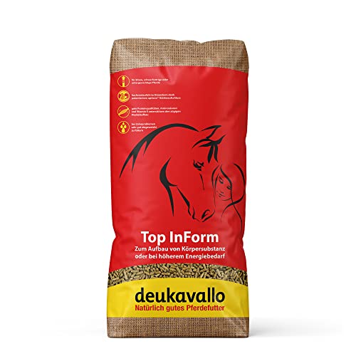 deukavallo Top Inform 25 kg | Aufbaufutter für Pferde | Hochverdaulich | Ergänzungsfuttermittel für Pferde | bei erhöhtem Energie- und Proteinbedarf… von deuka