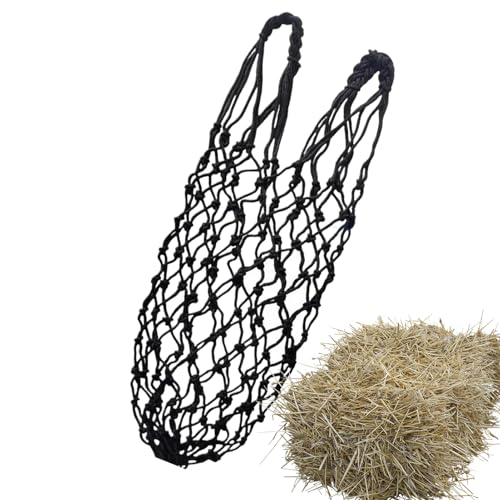 dewdat Heunetz Mit Verzögerter Futteraufnahme, Futterspender Für Mit Verzögerter Futteraufnahme, Mit festem Ring als Halterung für Leckerlis, für die Verwendung mit n, Schafen, Ziegen, Geflügel, in von dewdat