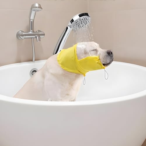 dewdat Hundedeckel Fürs Bad - Wasserdichter Hundeohrenschutz mit Beruhigender Haube - Elastische Hundebademütze Für Spaziergang Regentage dewdat Hundedeckel Fürs Bad - Wasserdichter Hundeohrenschutz mit Beruhigender Haube - Elastische Hundebademütze Für Spaziergang Regentage von dewdat