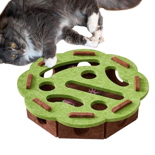 dewdat Katzen Puzzle Spielzeug | Intelligenztrainingsspielzeug,Katzen Futterautomat Mit Suchfunktion Sensorischer Reize Und Glocke Zur Geistigen Stimulation Gegen Langeweile Für Innen Und Außen Sowie dewdat Katzen Puzzle Spielzeug | Intelligenztrainingsspielzeug,Katzen Futterautomat Mit Suchfunktion Sensorischer Reize Und Glocke Zur Geistigen Stimulation Gegen Langeweile Für Innen Und Außen Sowie von dewdat