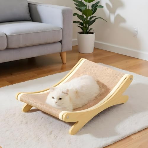 dewdat Katzenkratzmatten, Kratzbrett Mit Ruhezone Für Katzen, Sisal Katzenschlafplatz Möbelschutz Für Boden Sofa Wand Teppich Tür Beschäftigung von dewdat