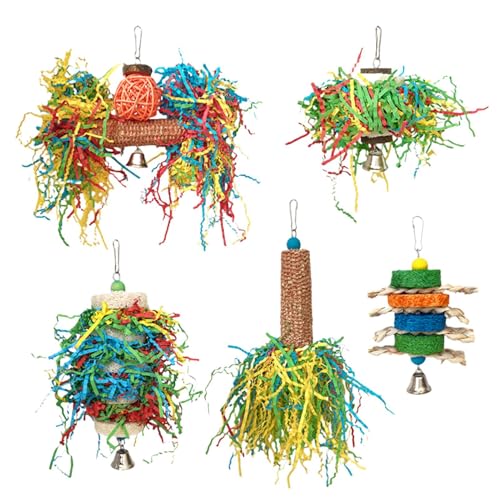 dewdat Nymphensittich Spielzeug - Bunte Vogel Spielzeuge Zum Zerkleinern,Kauspielzeug Mit Leckerlibeutel Zur Förderung Von Bewegung Und Geistiger Stimulation Für Aras Sittiche Kakadus Und Andere dewdat Nymphensittich Spielzeug - Bunte Vogel Spielzeuge Zum Zerkleinern,Kauspielzeug Mit Leckerlibeutel Zur Förderung Von Bewegung Und Geistiger Stimulation Für Aras Sittiche Kakadus Und Andere von dewdat
