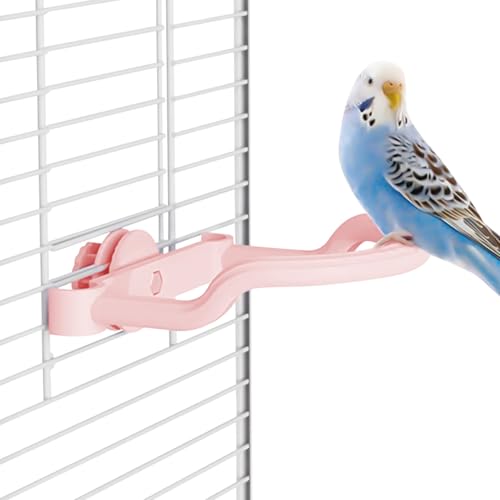 dewdat Papageiensitzstange,Sitzstange Für Wellensittiche Stehende Vogelspielzeuge - rutschfest Nymphensittich Käfigzubehör Für Finken Ara Sittiche Keilschwanzsittiche Krallenpflege Training von dewdat