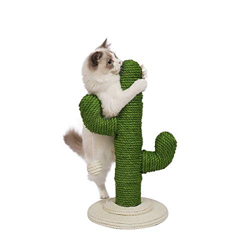 Scratcher Durable Cat Scratcher for Indoor Cats Cactus Shape (Green) von dfghjdfgas