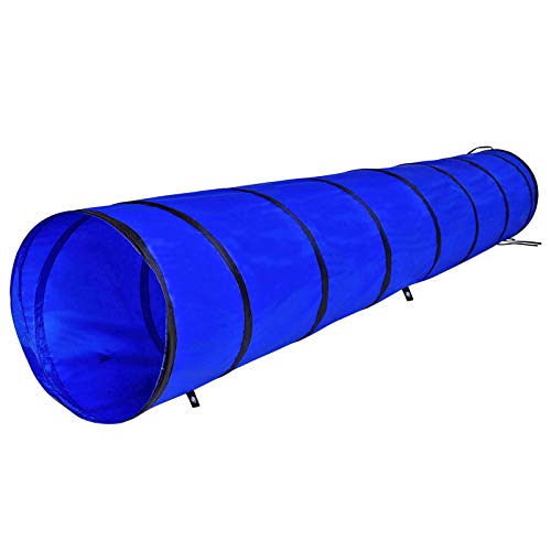 lionto Hundetunnel Spieltunnel Agilitytunnel, (M) 300x50 cm blau von lionto