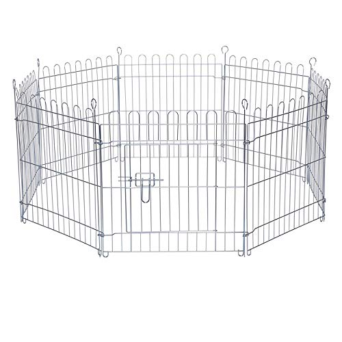 lionto Freigehege für Kaninchen aus robustem Metall, 59x58 cm, erweiterbares Outdoor Gehege für Kleintiere mit Erdspießen, inkl. Tür mit Verriegelung & Schutznetz, witterungsbeständig, 8 Elemente lionto Freigehege für Kaninchen aus robustem Metall, 59x58 cm, erweiterbares Outdoor Gehege für Kleintiere mit Erdspießen, inkl. Tür mit Verriegelung & Schutznetz, witterungsbeständig, 8 Elemente von lionto